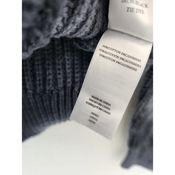 Rails - Navy Blue & Onyx Black Tie-Dye Crewneck Sweater | Size S‎ - Picture 5 of 6
